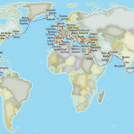 itinéraire OCEANIA tour du monde 2021
